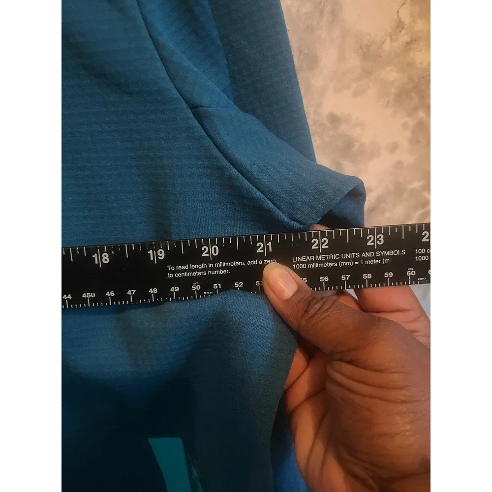 The North Face Full Zip Wayroute Jacket Teal Blue‎ Lightweight Athletic Mens L